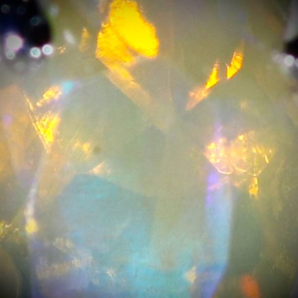 Welo Opal .38ct Platinum Solid Silver Ring - Picture 3 of 7